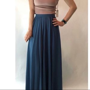 NWOT - Gorgeous Maxi Skirt Slate Blue